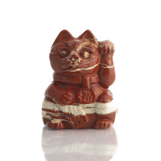 Rā Red Jasper Lucky Cat