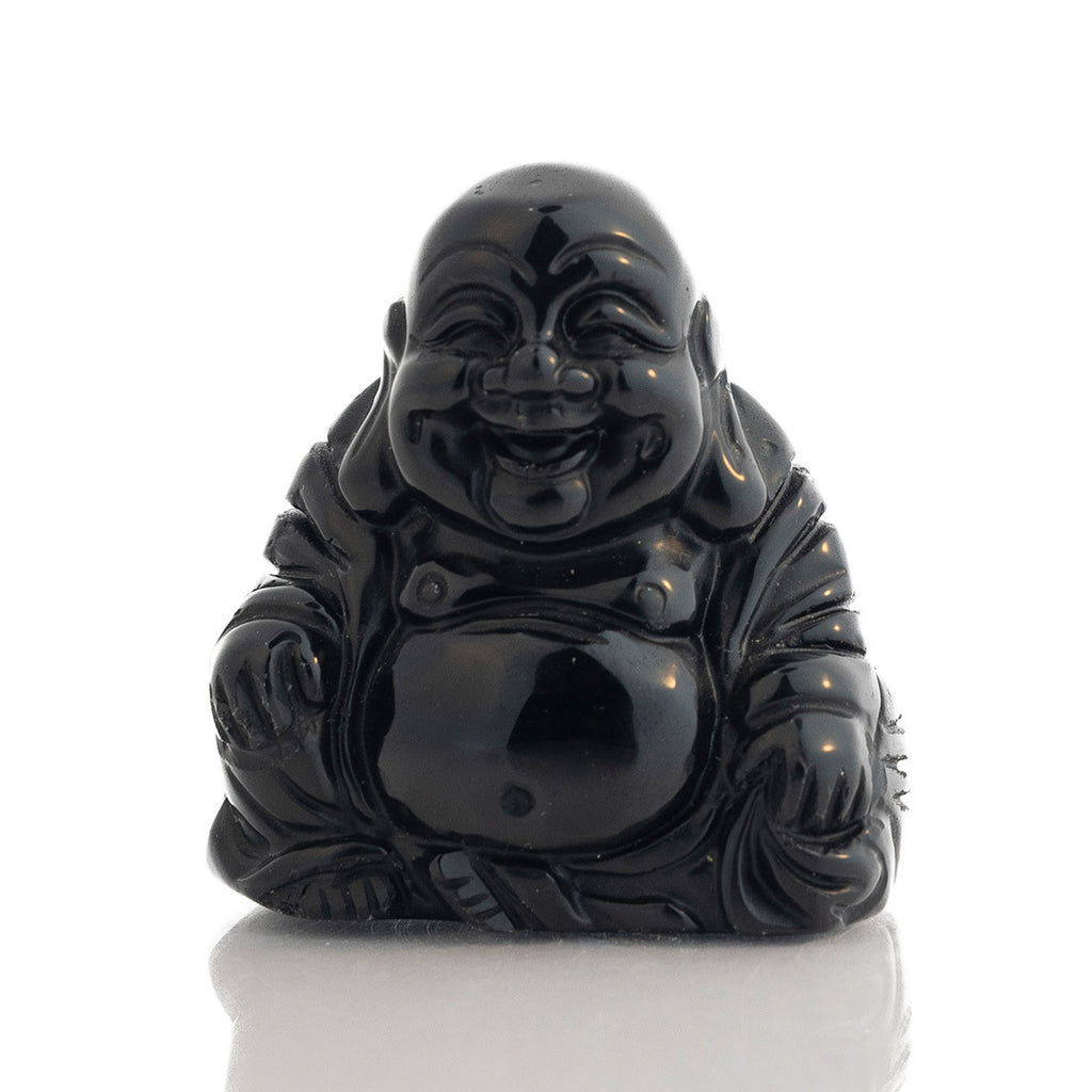 Black Tourmaline Laughing Buddha