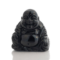 Black Tourmaline Laughing Buddha