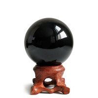 Rā Black Obsidian Sphere