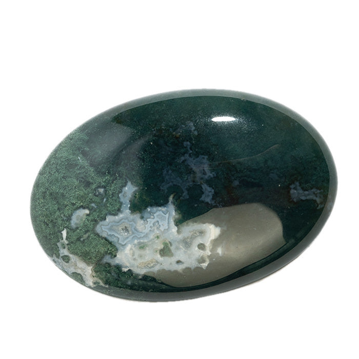 Rā Moss Agate Palm Stone
